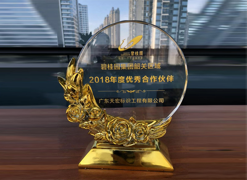 碧桂园集团颁发：2018年度优秀合作伙伴